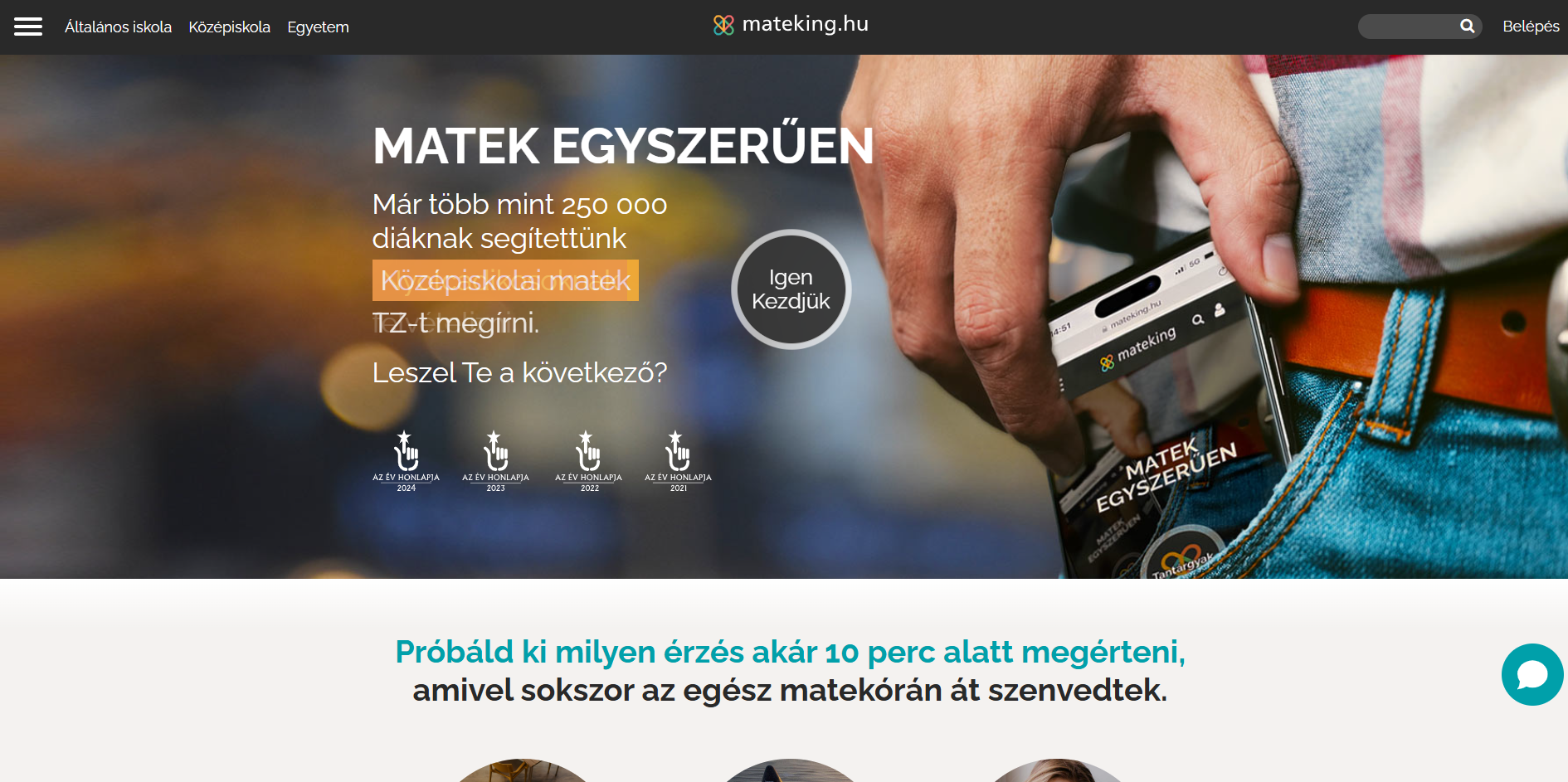 15 éves a mateking