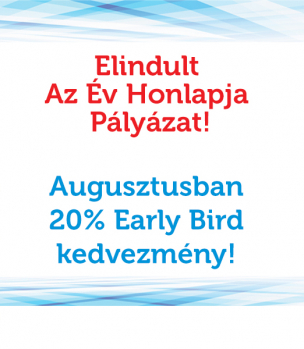 Startol ’Az Év Honlapja’ pályázat! – Augusztusban #earlybird 