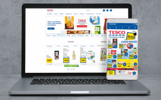 Tesco Magyarország weboldala kiemelt képe